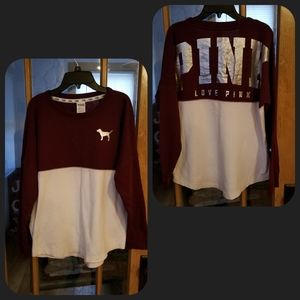 Victoria's Secret PINK Campus Crew Foil Sweatshirt